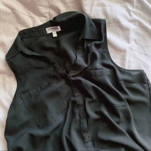 Express Tops - Black Portofino Shirt Express Tops - Black Portofino Shirt